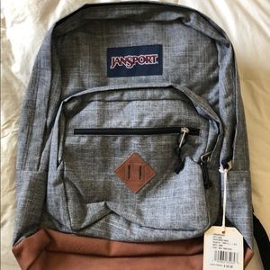 Grey JanSport backpack
